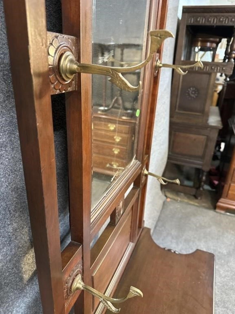 Antique Eastlake Style Victorian Hall Tree Circa 1890 Etsy