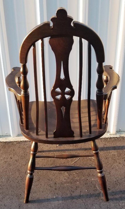 家具 Vintage Windsor chair Antique Windsor Arm Chair With Rush Seat - Etsy