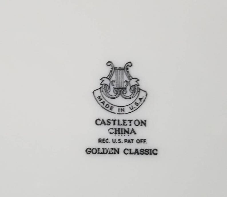 Castleton Golden Classic Pattern Bread and Butter Plate China USA