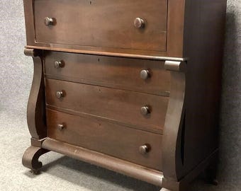 Antique American Empire Chest of Drawers, circa 1830  -  FREE SHIPPING