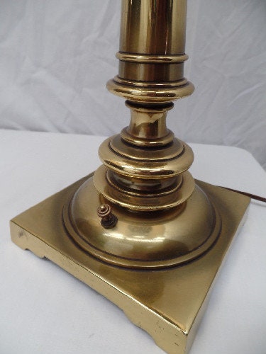 Stiffel Virginia Antique Silver Table Lamp - #46M48
