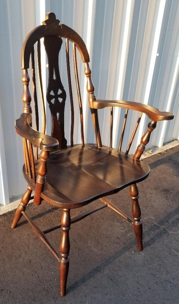 Antique/vintage Windsor Arm Chair, Circa 1940s - Free Shipping - Etsy