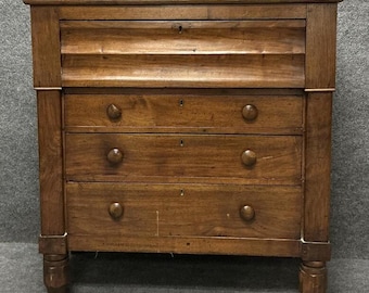 Antique American Empire Chest of Drawers, circa 1830  -  FREE SHIPPING