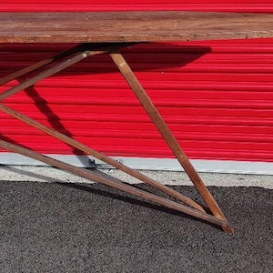 Antique/Vintage Ironing Board, wood with wood base - FREE SHIPPING