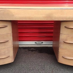 Vintage Heywood Wakefield Mid-Century Modern Desk - FREE SHIPPING