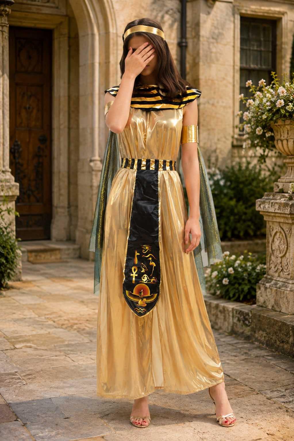 bohemian egyptian elements women's vacation vest maxi dress Inspired Size:No Size Complete the outfit with Camilla Stylish Strapless Beaded Sequin