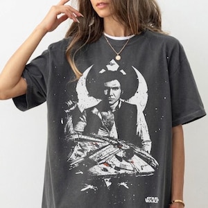 Comfort Colors Han Solo-tröja, Millennium Falcon-tröja, Star Wars-tröja, Rebel Alliance-tröja