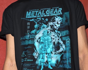 Metal Gear Solid Shirt, Solid Sanake Tshirt, Gamer Gift, Video Game Tee