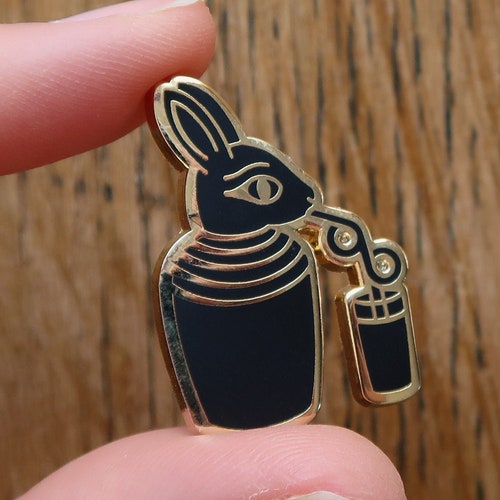 Ancient Egyptian Rabbit Pin Enamel Pin Badge Ancient Egypt Etsy