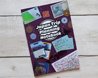 Japan Trip Planning Notebook - Japanese Vacation / Holiday / Travel Planner - Tokyo Itinerary - Japan Travel Checklist / Packing List