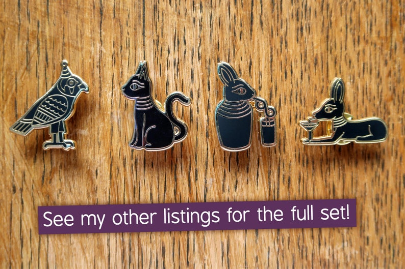 Egyptian Hawk Pin Egypt Pins Enamel Pin Badge Black & Etsy