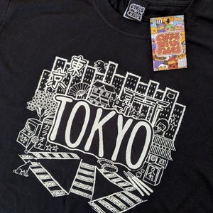 Tokyo T-Shirt - Womens / Mens Japan T-Shirt - Black T-Shirt - Japanese Gift - Monochrome - Graphic Tees image 10