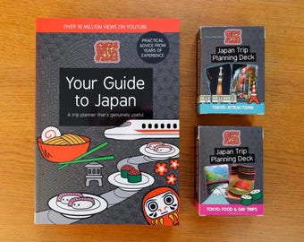 Japan Trip Gift Set - Going to Japan Bundle - Tokyo Trip / Holiday Present - Japan Trip Planner - Book & Planning Guide