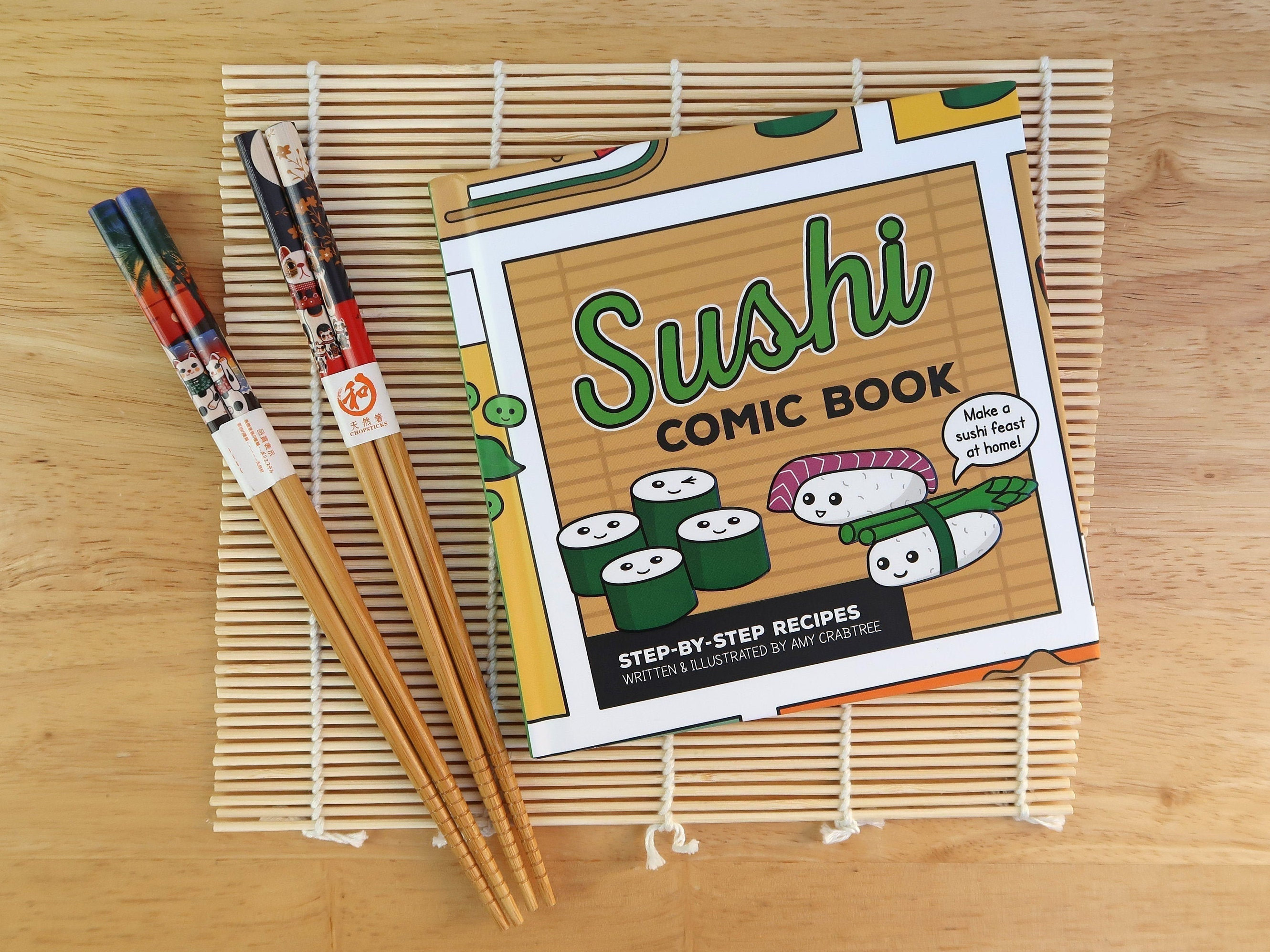 Sushi Comic Book Japanese Sushi Recipe Book Cute Japanese Gift Kawaii How  to Make Sushi Japan Gifts Cookery Book Making Sushi -  Israel