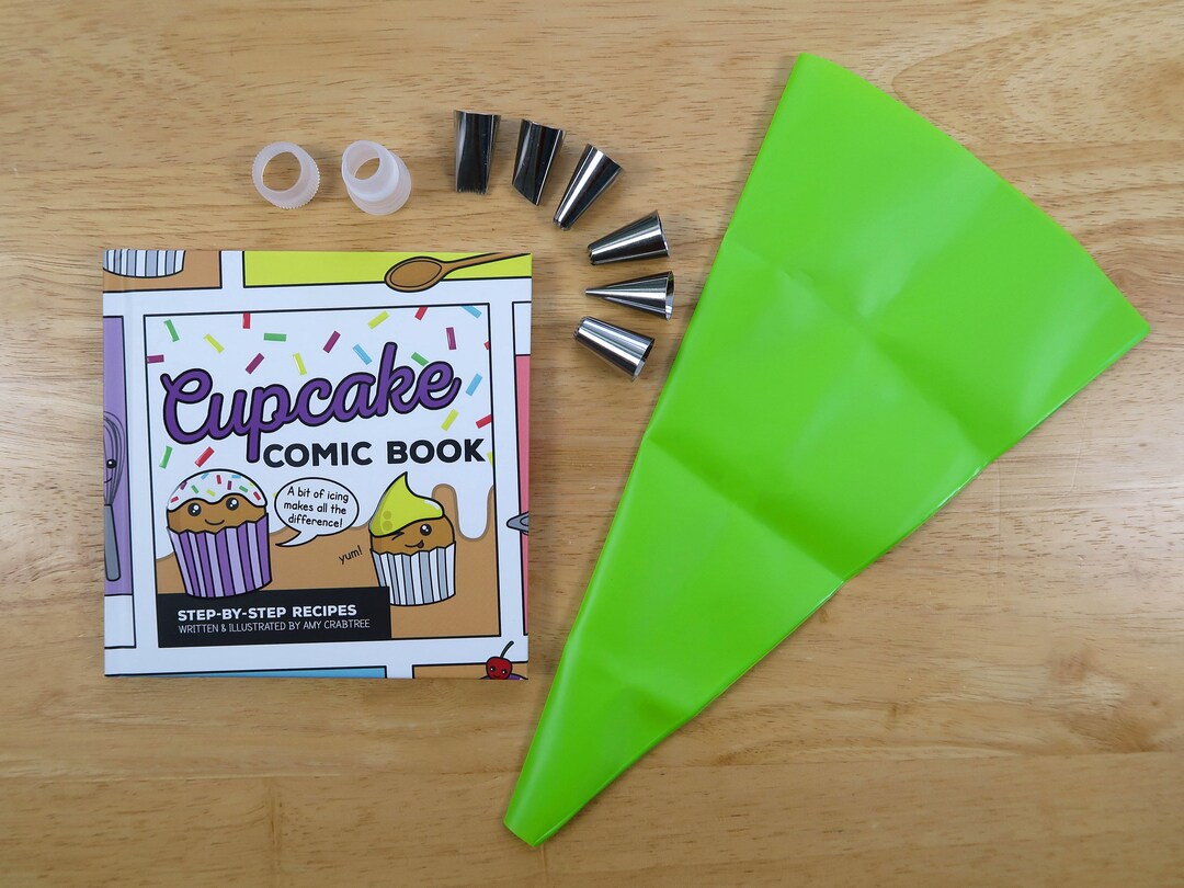 Cake Decorating Gift Set Cupcake Recipe Book Cute Baking Gift Kawaii