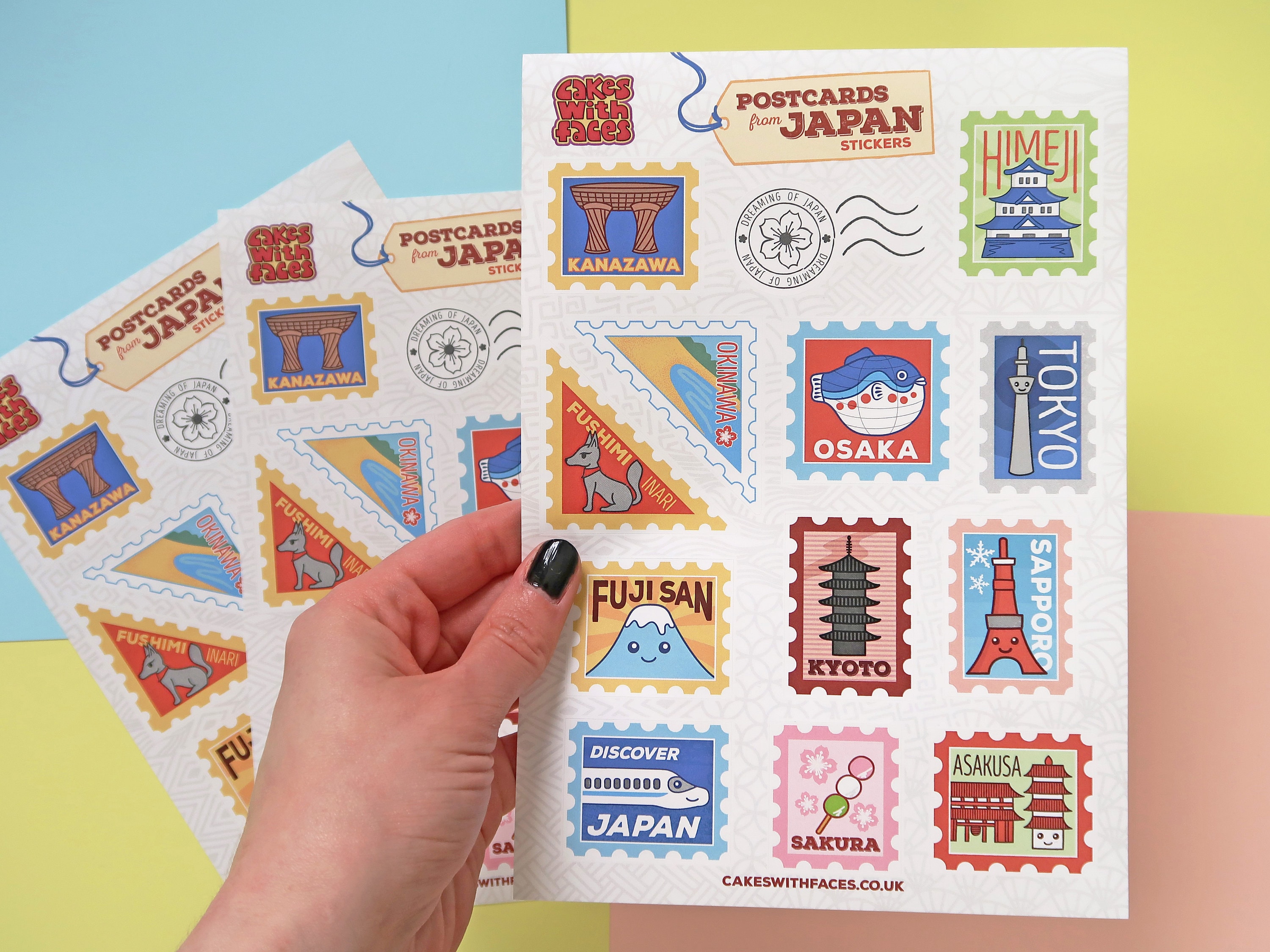 Japan Stickers Cute Japanese Stickers A5 Paper Sticker Etsy UK