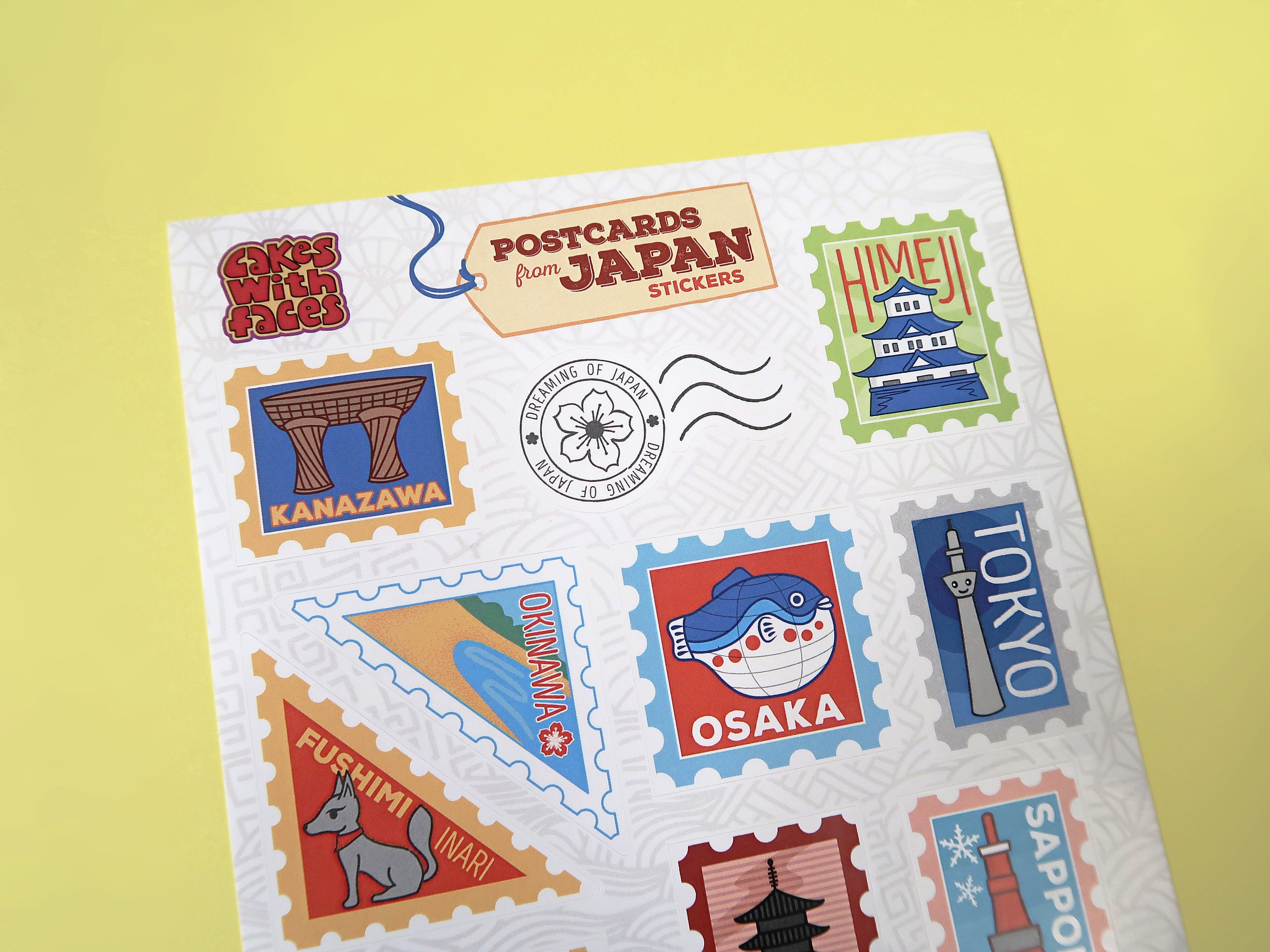 Japanese Note Sticker Japan Stickers - Cute Japanese Stickers - A5 Paper Sticker Sheet for ...