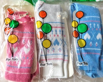 3 Pairs NIP Vintage Girls Knee Socks