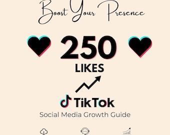 Guida alla crescita su TikTok: 250 Mi piace, download in PDF con campagna per i Mi piace e supporto sui social media