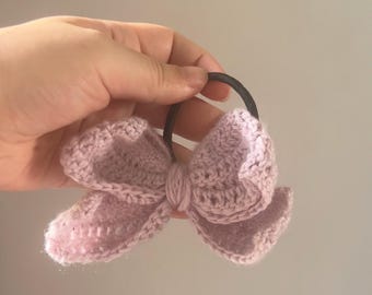 Chouchou Crochet Knot Pattern PDF (FR) | Crochet Bow Scrunchie Pattern (EN) | Hair Accessory diy Gift