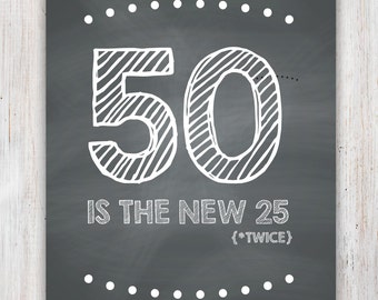 Playful image in 50th birthday signs printable Adaptable image intended for 50th birthday signs printable