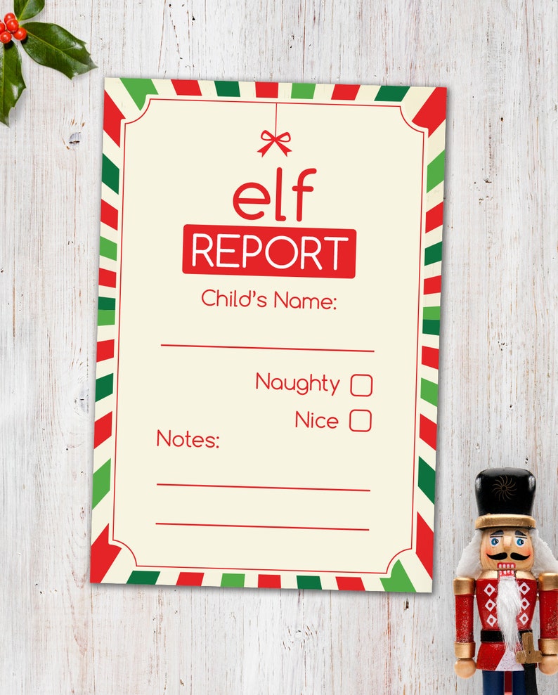 elf-report-card-digital-printable-etsy-uk