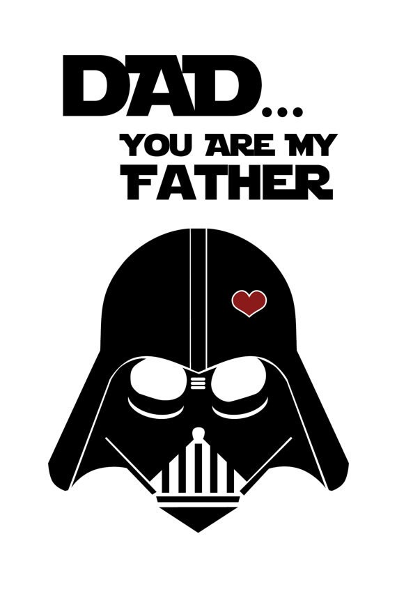 Download Star Wars Inspired Father's Day card Printable | Etsy