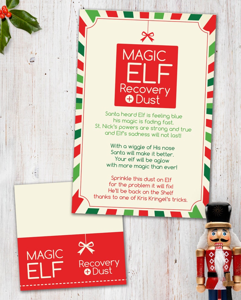 Magic Elf Recovery Dust Digital Printable Etsy