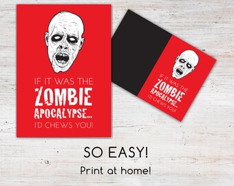 Zombie Apocalypse Love Card