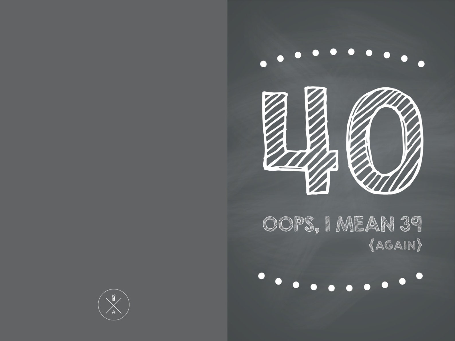 FUNNY 40th Birthday Card DIY Instant Download 4x6 - Etsy