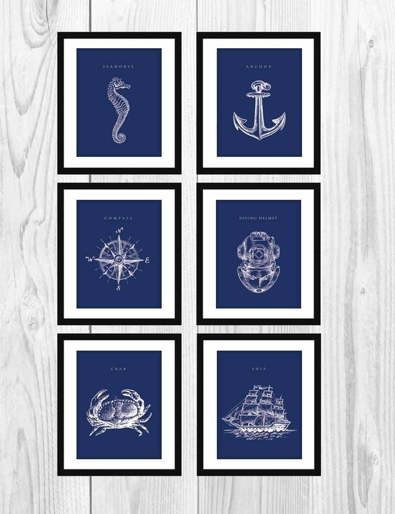 Nautical Decor 11x14 Art Prints Etsy