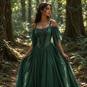 green pagan dress jungle_green