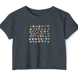 Top corto unisex con pastillas de éxtasis y MDMA / Camiseta corta de fiesta Molly / Raver friki