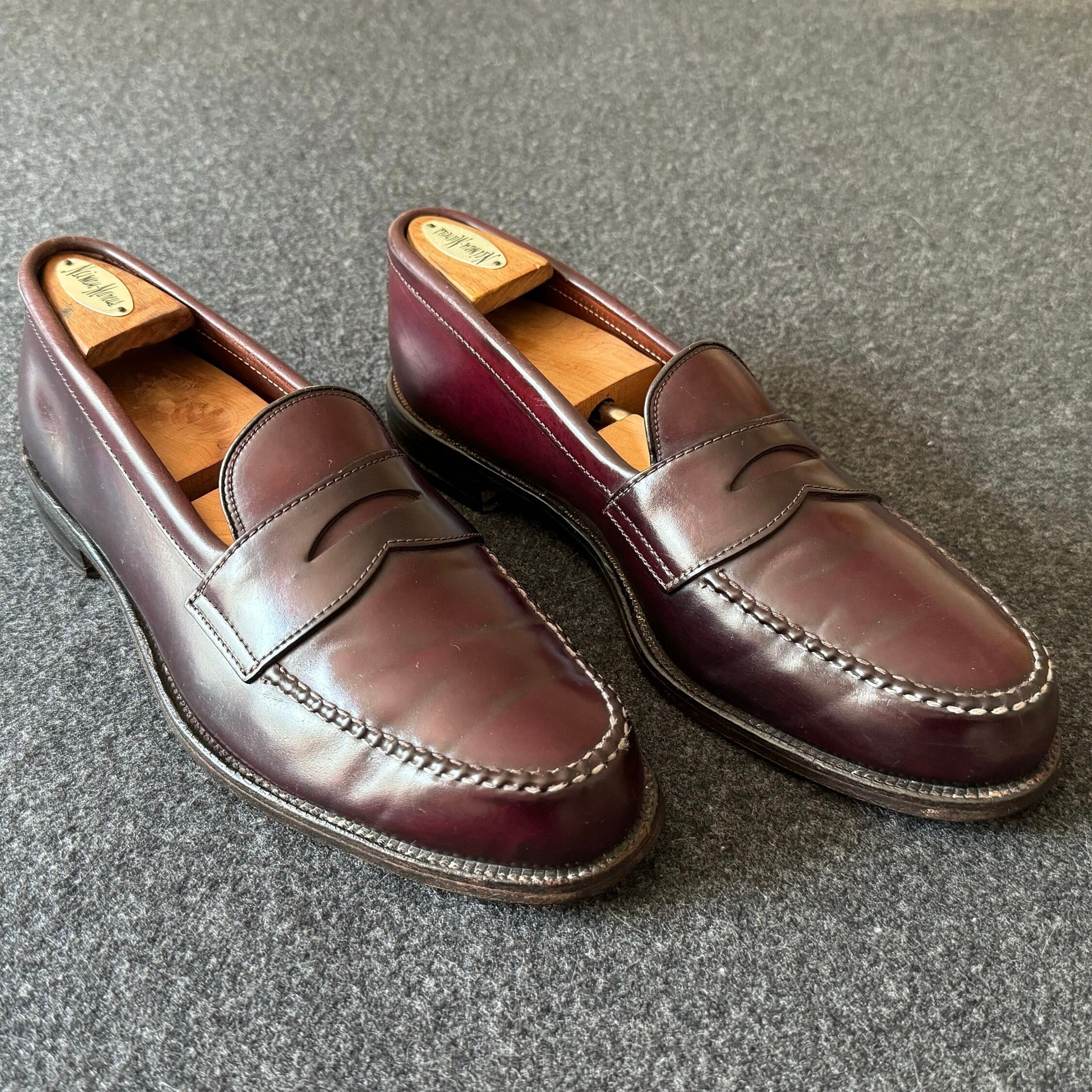 Vintage Alden 6716 Full Strap Penny Loafers in Color 8 Vintage Alden 6716 Full Strap Penny Loafers in Color 8