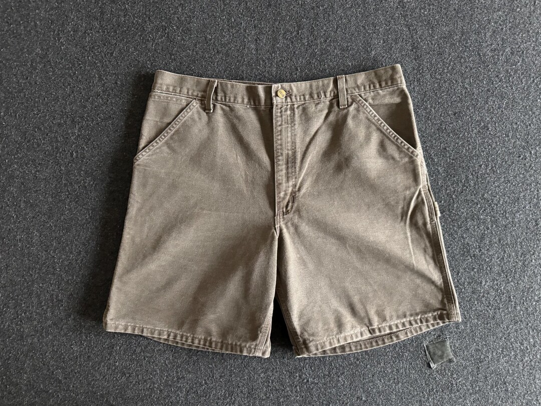 Carhartt Duck Painter Shorts, Shorts, Men's, W33 equivalent cotton brown type Vintage Second Hand