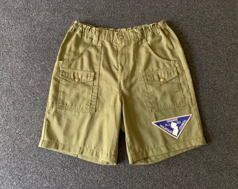 RARE Vintage 1960s / 1970s Boy Scouts of America Camp Cargo Field Guide Shorts sz 32.