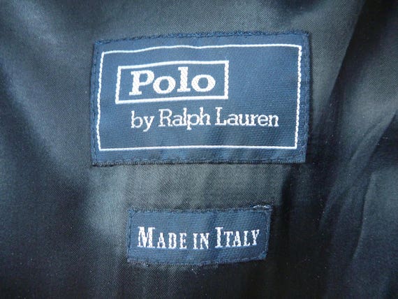 BEAUTIFUL Vintage POLO by Ralph Lauren 100% Virgin Wool Navy Blue 