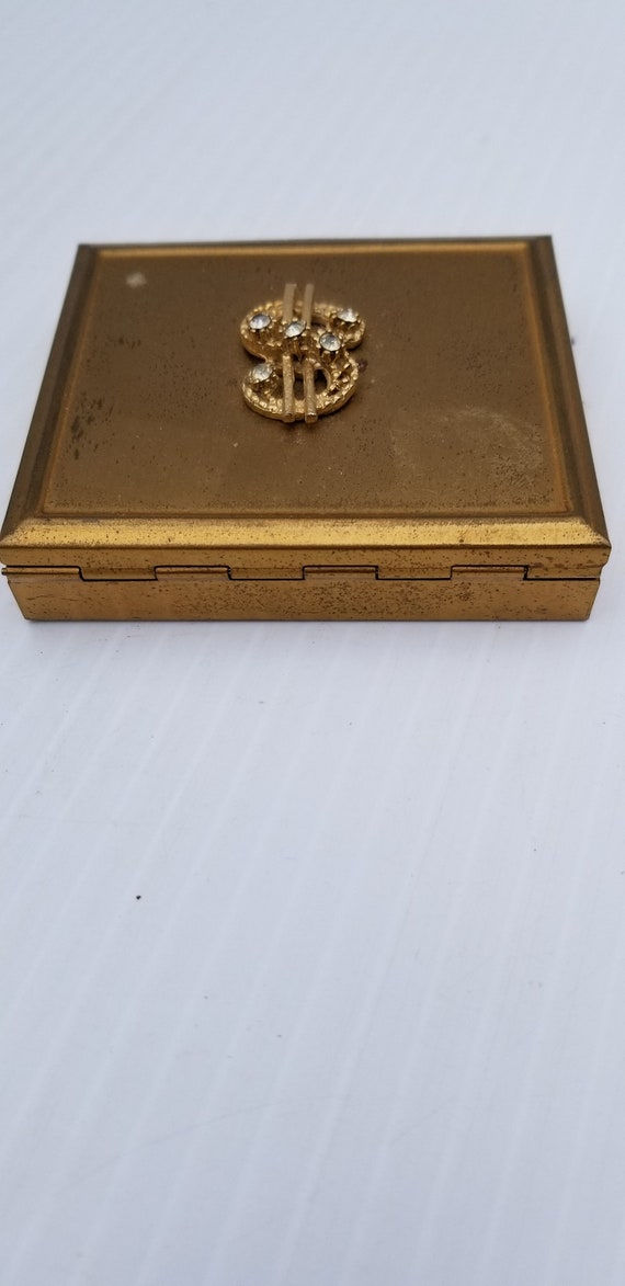 Vintage coin compact - Coin Holder - Gold Money H… - image 4