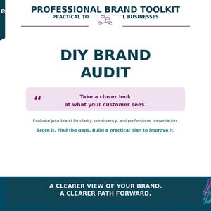 DIY Brand Audit Worksheet | Small Business Brand Foundation (PDF + Word) (Digital Download)