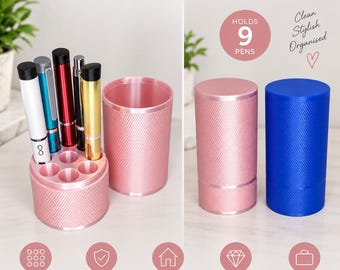 9 Injection Pen Holder with Lid | 3D Printed Pen Storage Case