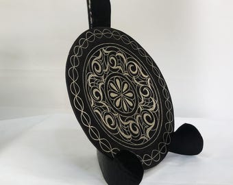 Damascene Decorative Plate | Handmade Silver Inlay Wall Art2