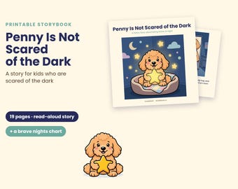 Penny Is Not Scared of the Dark, Printable Storybook for Kids (PDF)