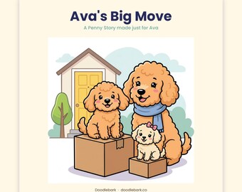 Personalized Moving Book for Kids, Custom Name Printable Storybook, New House Social Story, Moving Gift, Brave Mover Award PDF
