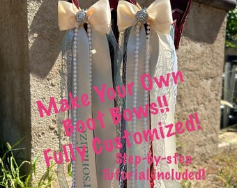 Make Your Own Boot Bows! || Fully Customized