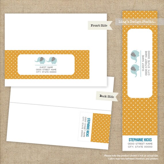Wrap Around Address Labels Printable or Printed Labels | Etsy