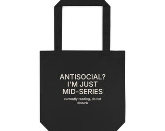 Mid-Series Funny Book Lover Tote Bag Gift for Readers