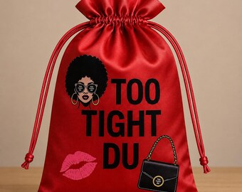 Oversized Hair Storage Bag | Too Tight Du Bag #06 | Drawstring Beauty Organizer