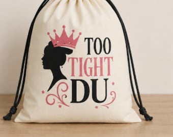 Oversized Hair Storage Bag | Too Tight Du Bag #07 | Drawstring Beauty Organizer