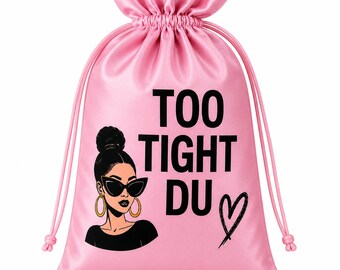 Oversized Hair Storage Bag | Too Tight Du Bag #04 | Drawstring Beauty Organizer
