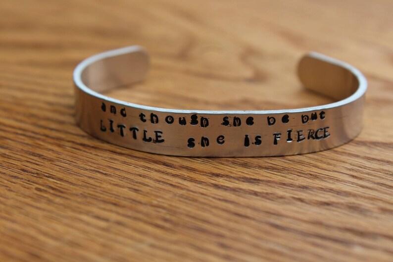 5/8 inch Custom Metal Stamped Cuff Bracelet image 8